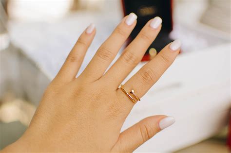 silver nail ring cartier|cartier justin un clou ring.